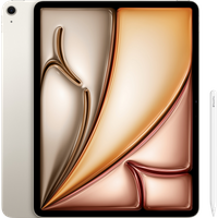 Koop Apple iPad Air (2024) 13 inch 256GB Wifi Witgoud + Apple Pencil Pro - 6151114877805