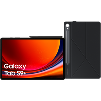 Koop Samsung Galaxy Tab S9 Plus 12.4 inch 512GB Wifi en 5G Zwart + Book Case Zwart - 6095618413445