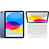 Koop Apple iPad (2022) 10.9 inch 64GB Wifi Blauw + Magic Keyboard Folio - 6095608633679