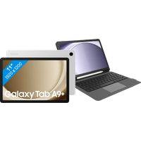 Koop Samsung Galaxy Tab A9 Plus 11 inch 64GB Wifi Zilver + BlueBuilt Toetsenbord Hoes QWERTY - 6151120290209