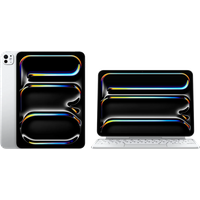 Koop Apple iPad Pro (2024) Nano 11 inch 2TB Wifi Zilver + Apple Magic Keyboard QWERTY - 6151115067045