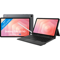 Koop Samsung Galaxy Tab S11 11 inch 256GB Wifi + 5G Grijs + BlueBuilt Toetsenbord Hoes QWERTY - 6151133243230
